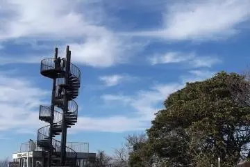 <p>The top of that spiral staircase is the highest point on the peninsula</p>