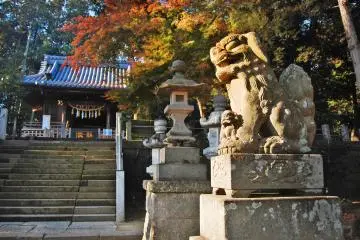 <p>Komainu atau patung yang berwujud anjing-naga, seorang penjaga kuil.</p>