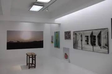 <p>One of the exhibition spaces on the first floor</p>