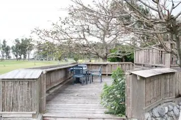 <p>There are three decks that adjoin the garden</p>