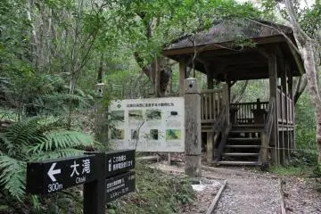<p>A nice resting point about three quarters of the way to the waterfall</p>