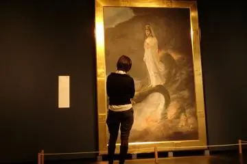 <p>Admiring "Kannan Badhistava Riding the Dragon" by Naojiro Harada</p>