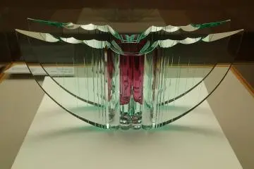 <p>Delicate glass vessel</p>
