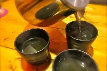 <p>ชาเขียวร้อนฟรีหลังทานอาหาร</p>