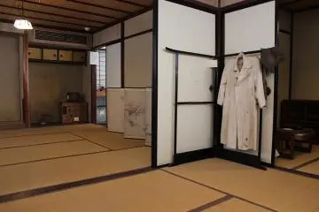 <p>Adjoining rooms on the second floor. Genkuro's white coat hangs in the wardrobe</p>