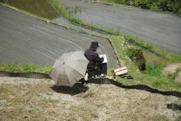 An artist at work