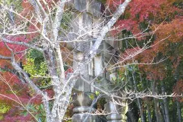 사원 문은 돌 이며 매우 웅장 하다