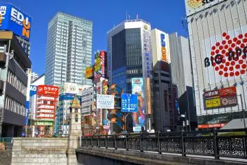 <p>Akihabara Electronic District as seen from&nbsp;Manseibashi Station</p>