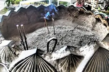 <p>Incense burning</p>