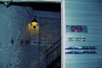 The very industrial entrance!