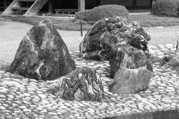 Abstract rock garden