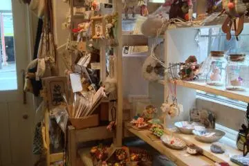 The shelves are full of Japanese zakka