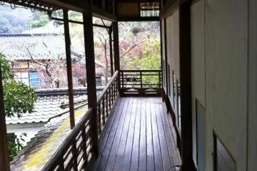 On the balcony