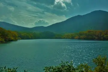 Lake Sukawa located on Route 282, a great place to visit and take a row boat out onto the lake.