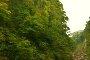 A view of the river at Oyasu Hot Springs and Oyasu-kyo park