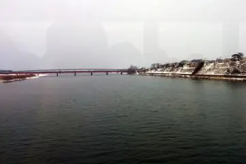 Crossing a river which swells with snowmelt.&nbsp;
