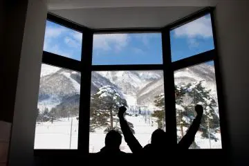 Taking a relaxing break in Kai Alp's private rest room, after a long day on the slopes.&nbsp;