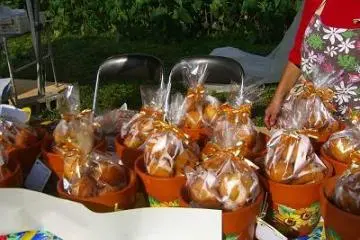 Sata-andagi, local doughnut on sale (Photo: nariko oshiro)