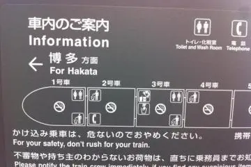 모든 객차의 시설 위치에 대한 명확한 정보