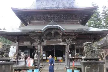 The monk at one of the Korori Kannon temples