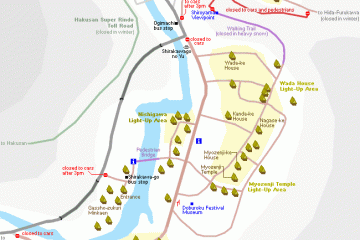 <p>แผนผังหมู่บ้านชิราคาวา</p>