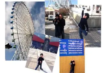 <p>Kaiyukan where sea creatures greet us!</p>