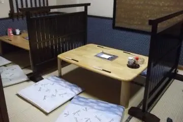 <p>One of the slightly more private tables</p>