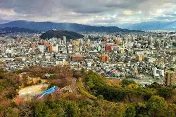 Matsuyama Castle from the observation deck