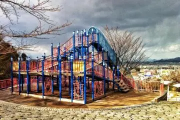 A small area of the children's playground