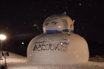 <p>An Akita Snowman.</p>