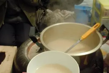 <p>My first tasting of amaezake (sweet alcohol) and it was delicious.</p>