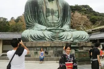 <p>วัดพระใหญ่ไดบุตสึ (The Great Buddha of Kamamura)</p>