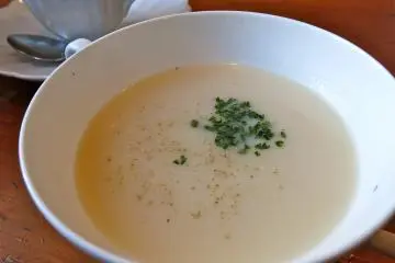<p>Today's soup of the day&nbsp;was Daikon&nbsp;Pottage</p>