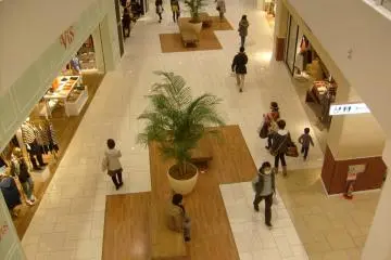 <p>Happy shoppers: inside Terrace Mall.</p>