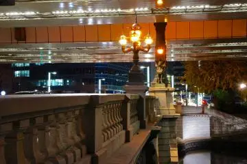 <p>When you&nbsp;walk&nbsp;over the bridge, do not miss the bronze plate in the middle,&nbsp;which marks the kilometer zero point from where all the distances to Tokyo are measured.</p>