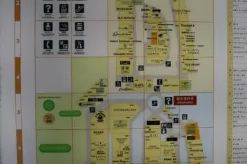 Map of the ground floor shopping