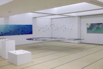 The small space still has room for a variety of different works